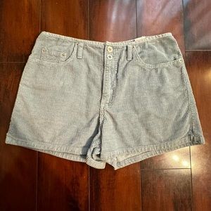 Baby blue corduroy shorts